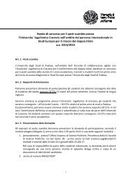 Bando - Scienze politiche - UniversitÃ  degli Studi di Padova