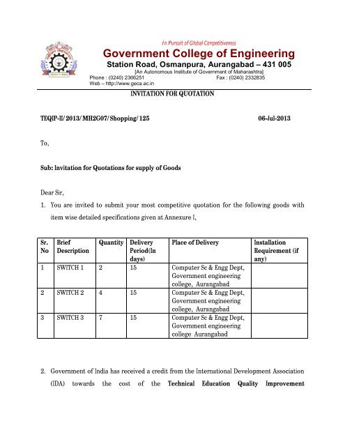 GECA CSE 1 Qtn - Government College Of Engineering Aurangabad