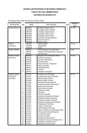 Hospitality dan Pariwisata - Universitas Brawijaya