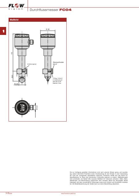 Durchflussmesser FC04 (Druckluft|Gase) FC04 - FlowVision GmbH