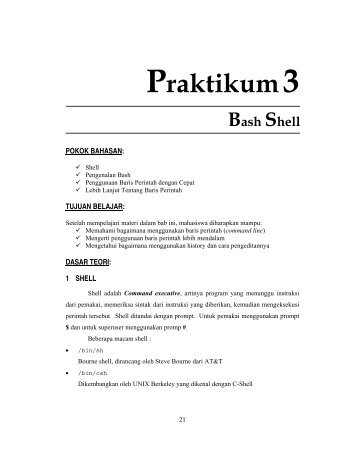 3. Bash Shell.pdf - Lecturer EEPIS