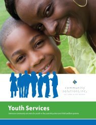 Youth Services Brochure - Community Solutions Inc.