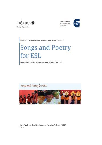 Songs and Poetry for ESL