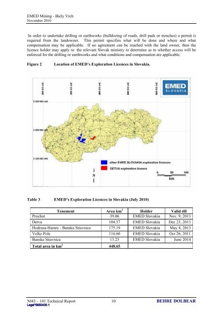 Ammended NI 43-101 Technical Report on the Biely ... - EMED Mining