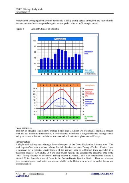 Ammended NI 43-101 Technical Report on the Biely ... - EMED Mining