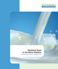 ISSF Stainless Steel in the Dairy Industry - 3-A Sanitary Standards