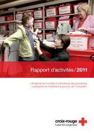 Rapport d'activités / 2011 - Croix-Rouge luxembourgeoise