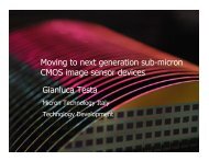 Moving to next generation sub-micron CMOS image sensor devices