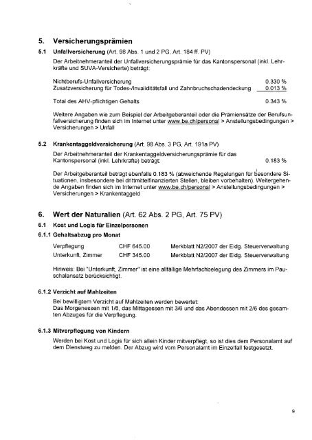 Kanton Bern Auszug aus dem Protokoll Canton de Berne ^,^5 ...