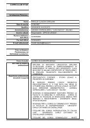 curriculum vitae - Ospedale Luigi Sacco