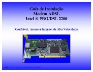 Guia de InstalaÃƒÂ§ÃƒÂ£o Modem ADSL Intel Ã‚Â® PRO/DSL 2200 - ABUSAR