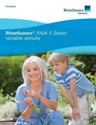 RiverSourceÂ® RAVA 5 Select variable annuity