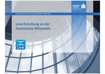 Ergebnisse - Laserinstitut der Hochschule Mittweida