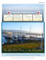 The New Year Dawns on the EYC Docks - Encinal Yacht Club