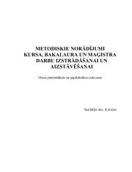 metodiskie norÄdÄ«jumi kursa, bakalaura un maÄ£istra darbu ...