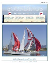 Attention EYC Cruisers, (Experienced and New) - Encinal Yacht Club