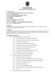 Plano de Ensino - Chasqueweb.ufrgs.br - Ufrgs