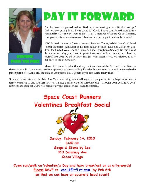 February - Space Coast Runners