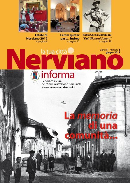 Anno VI - Numero 1 Giugno 2012 - Comune di Nerviano