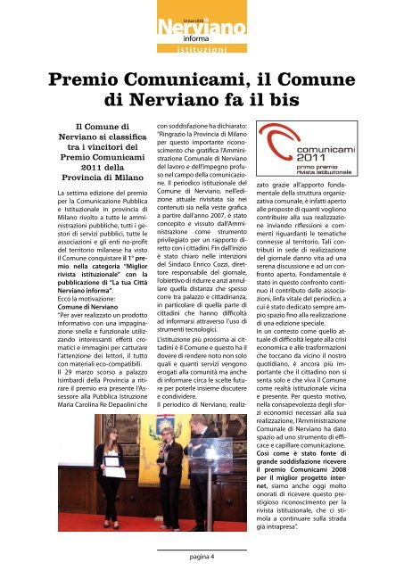 Anno VI - Numero 1 Giugno 2012 - Comune di Nerviano