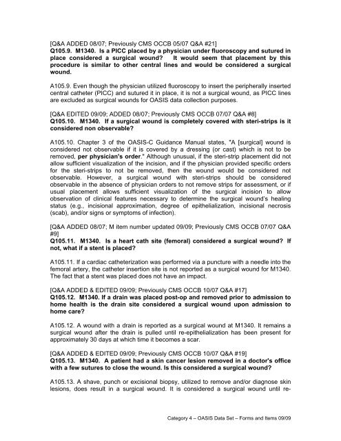 category 4 a - oasis data set forms - Missouri Department of Health ...