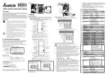 VFD-L Series Instruction Sheet 1 Preface - Sit SpA