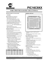PIC16C9XX 8-Bit CMOS MCU with LCD Driver Data Sheet - Microchip