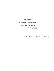 Instruction and Operation Manual GP Series Constant ... - Chiller City