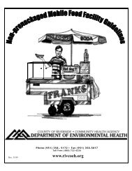 Mobile Food Facility Guidelines - Riverside County Department of . 