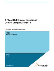 3-Phase BLDC Motor Sensorless Control Using MC56F8013