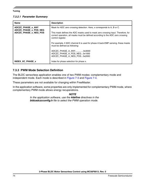 3-Phase BLDC Motor Sensorless Control Using MC56F8013