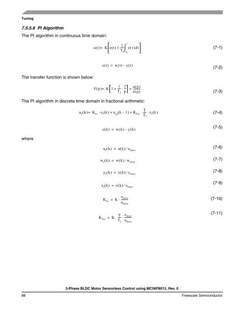 3-Phase BLDC Motor Sensorless Control Using MC56F8013