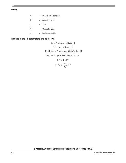 3-Phase BLDC Motor Sensorless Control Using MC56F8013