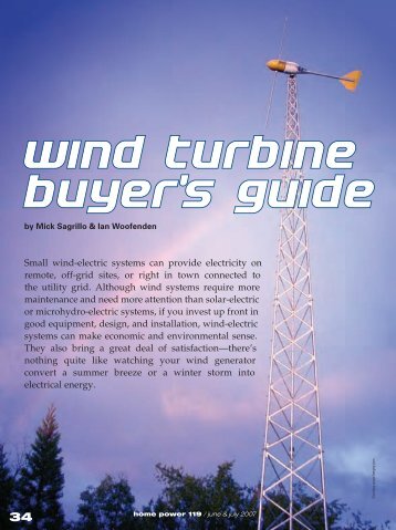 Wind Turbine Buyers Guide - RENEW Wisconsin