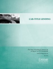 Center for Responsible Lending Car Title Loans Report