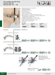 Fast-assembly concealed hinge Intermat 9956 FIX ... - SCF Hardware