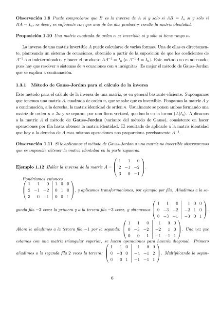 Tema 2: Matrices, determinantes y sistemas lineales