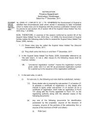 Notification about Amendment in VAT Rules. - Commercial Tax