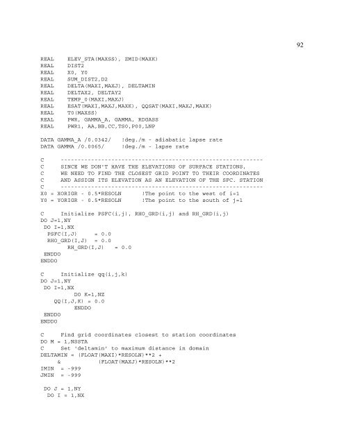 Alternative small scale meteorology input to a chemical transport ...