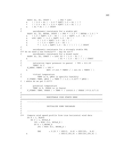 Alternative small scale meteorology input to a chemical transport ...