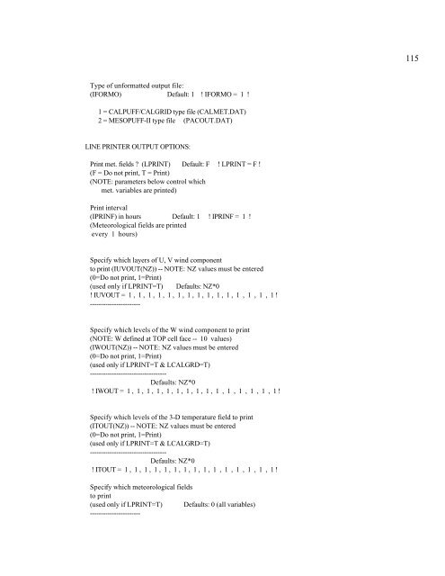 Alternative small scale meteorology input to a chemical transport ...