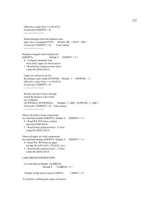 Alternative small scale meteorology input to a chemical transport ...