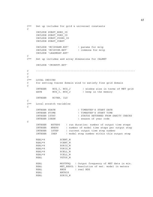 Alternative small scale meteorology input to a chemical transport ...