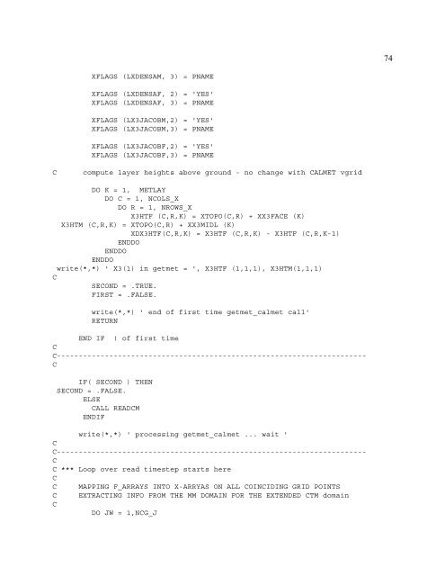 Alternative small scale meteorology input to a chemical transport ...