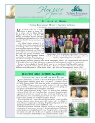 Summer Newsletter 2012 - Talbot Hospice Foundation, Inc.