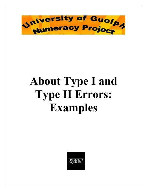 About Type I and Type II Errors Examples - Atrium