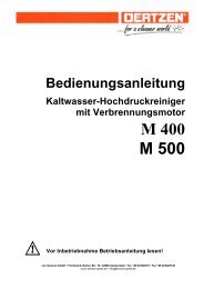 M 400 M 500 - von Oertzen GmbH