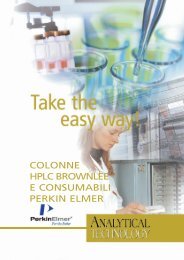 colonne hplc brownlee e consumabili perkin elmer - Analytical ...