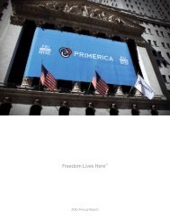 Primerica 2010 Annual Report - Direct Selling News