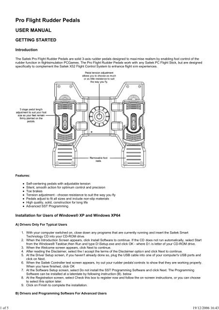 Pro Flight rudder pedals.pdf - Saitek